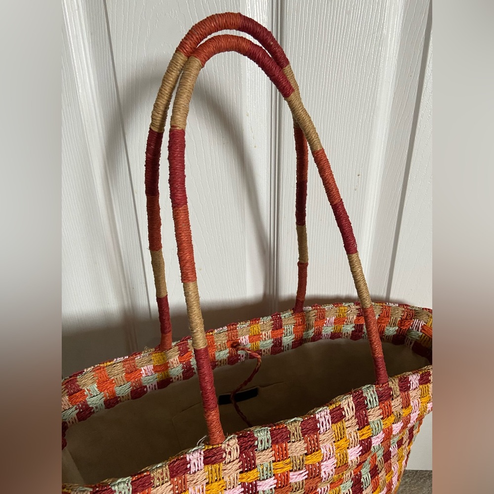 Zara Large Woven Beach Bag - Picture 5 of 8